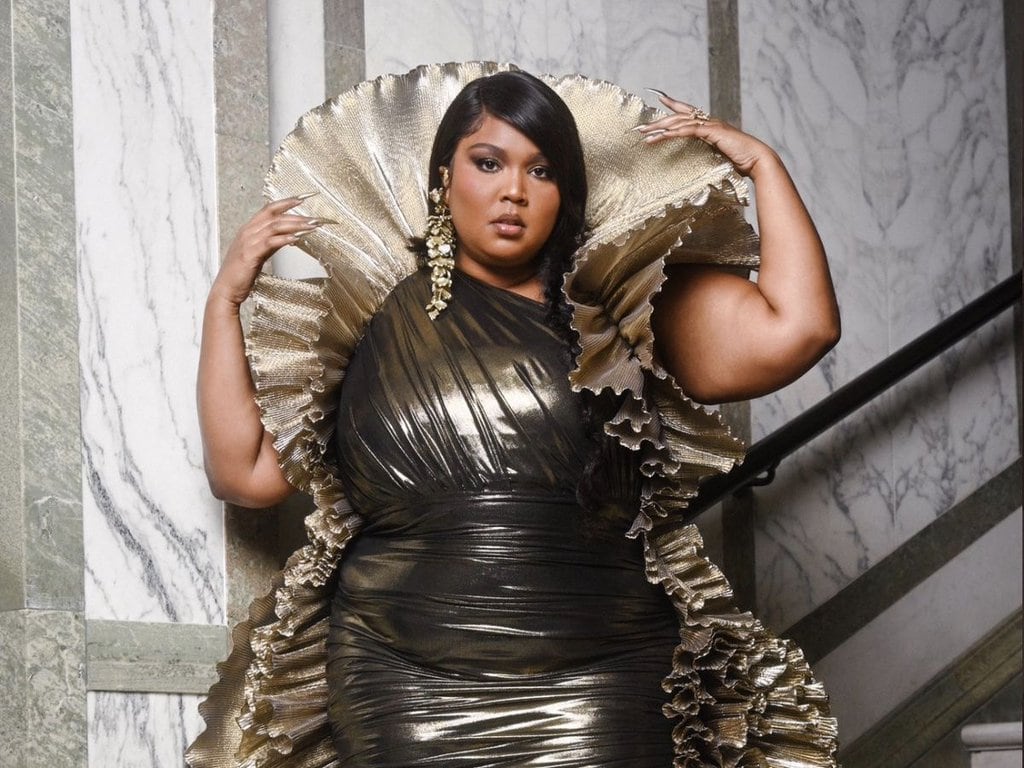 Lizzo Was a Smash Hit at the BRIT Awards in a Gold Ruffle Dress