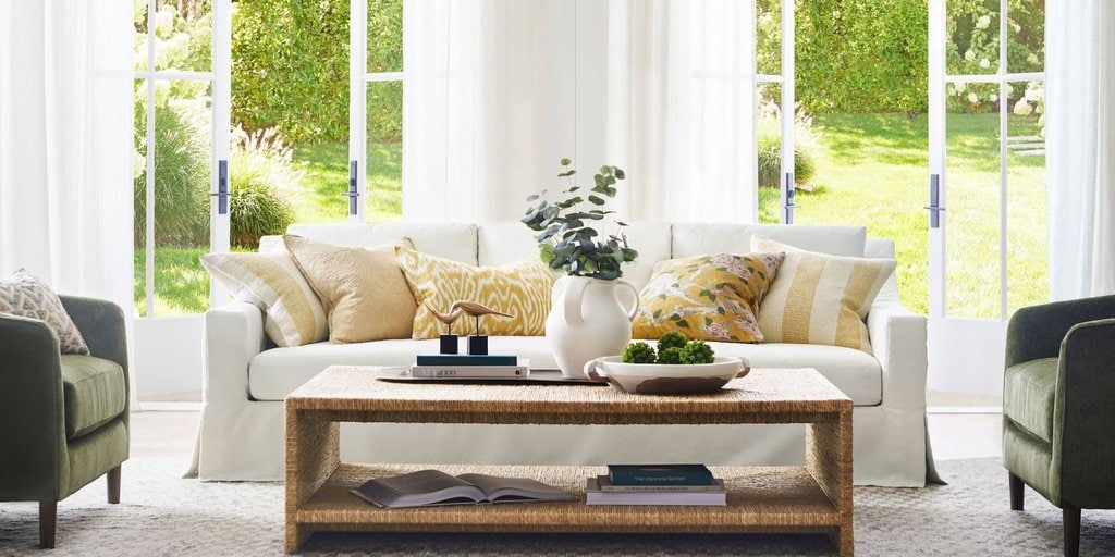 Pottery Barn Has a Spring Lookbook Highlighting Neutrals and Comfort
