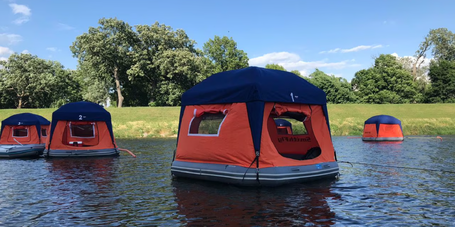 Check Out the Only Floating Tent Experience in the USA